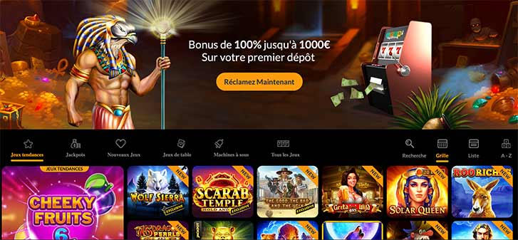L'interface de Spin Million