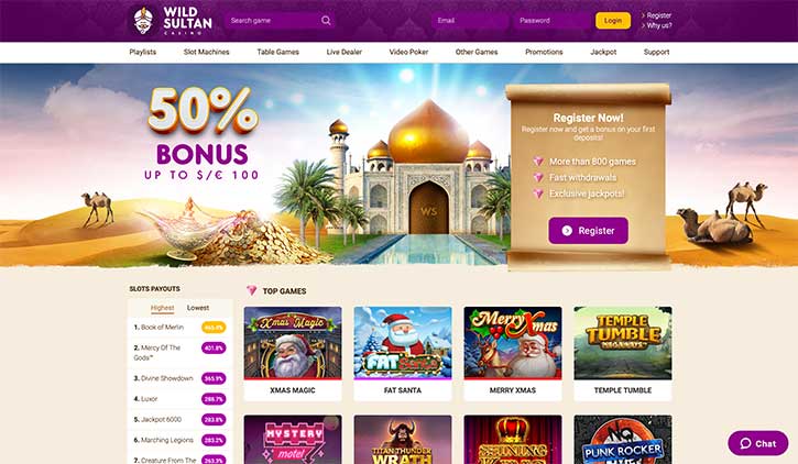 Avis Wild Sultan Casino