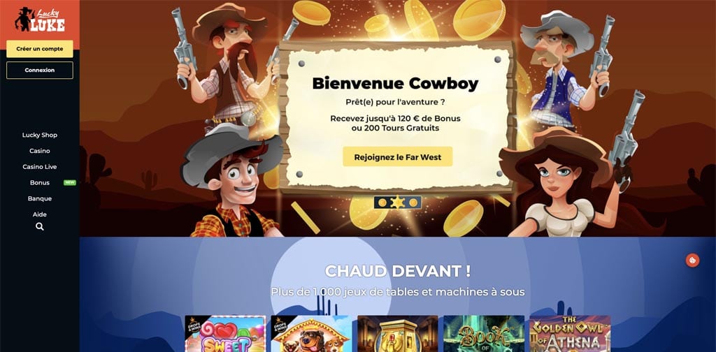 screenshot lucky luke interface